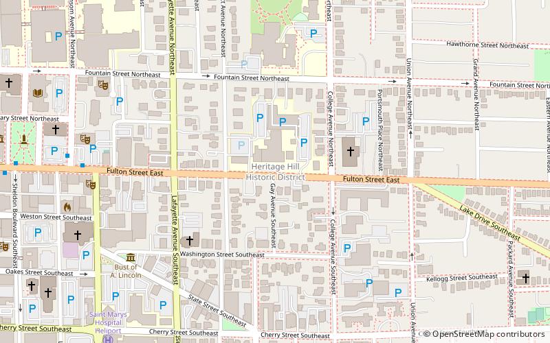 Heritage Hill Historic District location map