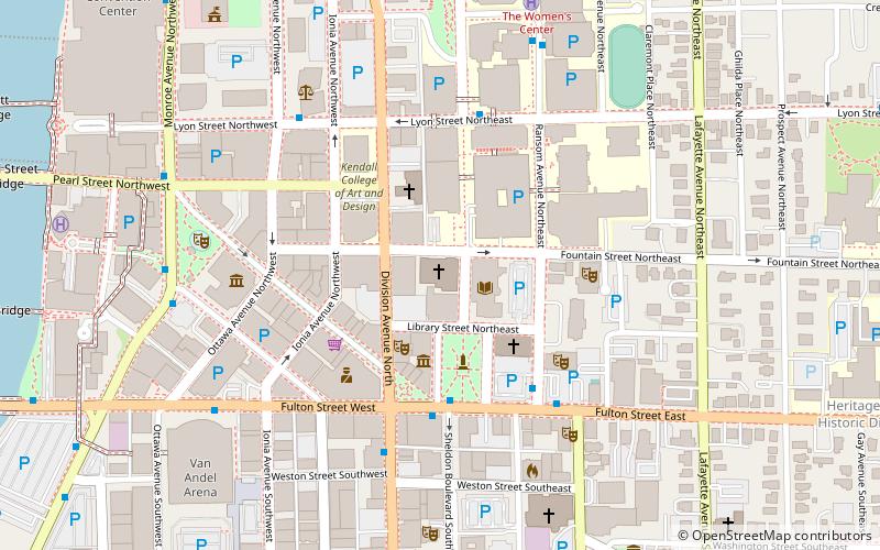 Fountain Street Church location map