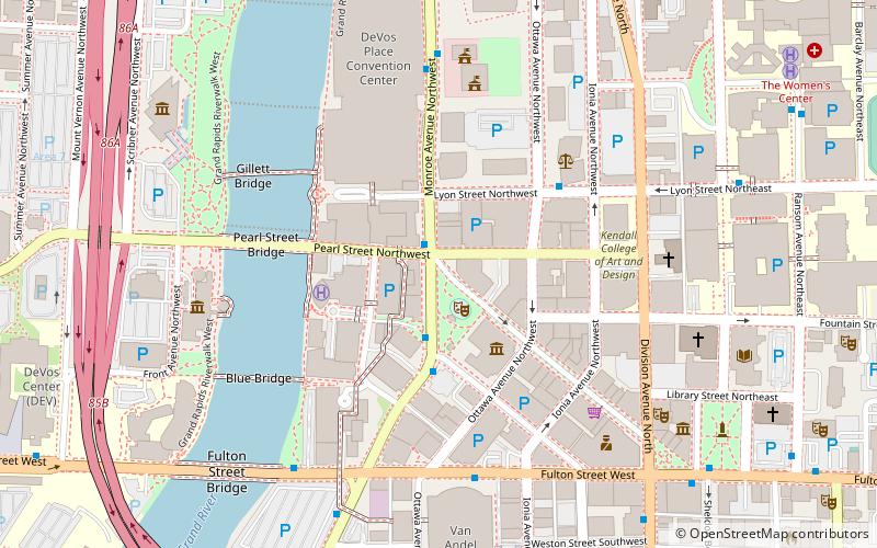 Rosa Parks Circle location map