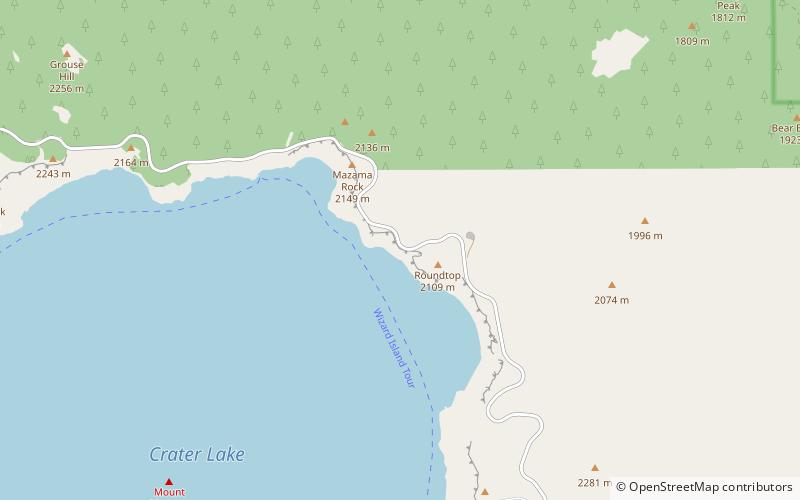 palisades crater lake national park location map