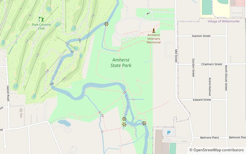 park stanowy amherst location map