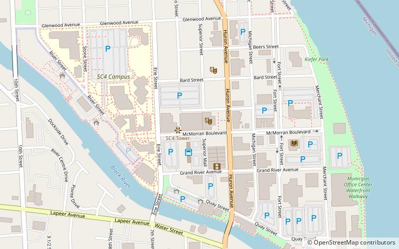 port huron civic theatre location map