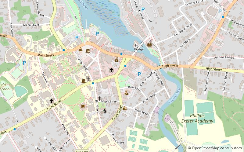 The Congregational Church in Exeter location map