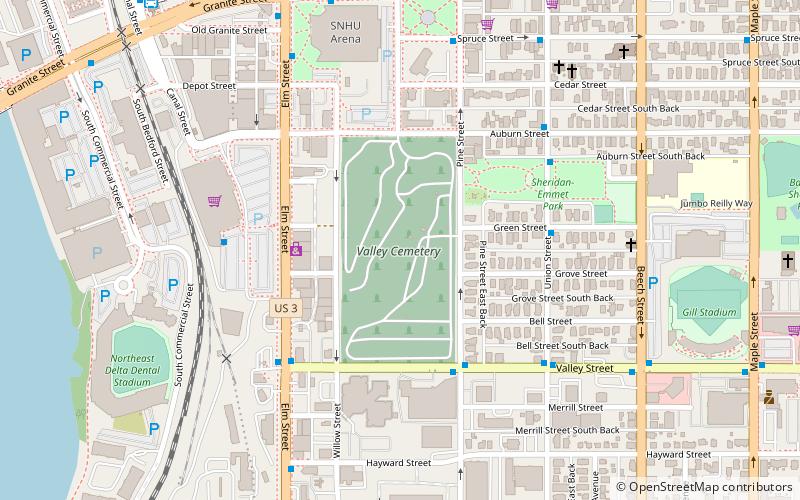 Valley Cemetery location map