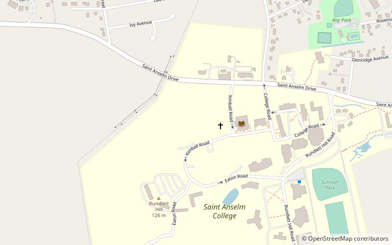 Saint Anselm Abbey location map