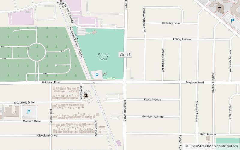 Town of Tonawanda Veterans Memorial location map