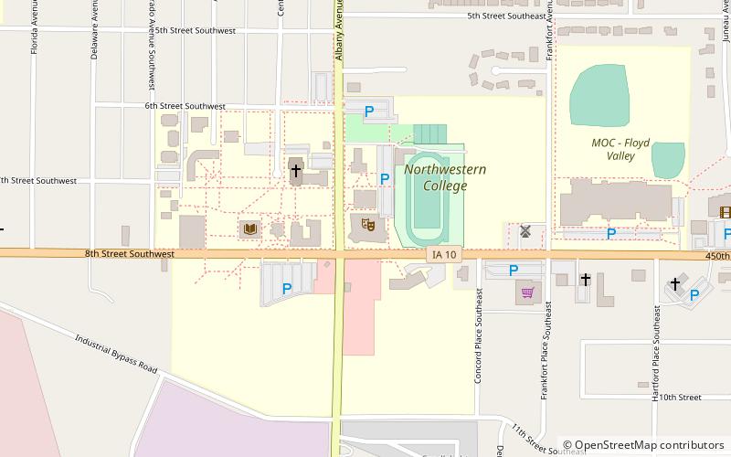 Northwestern College location map