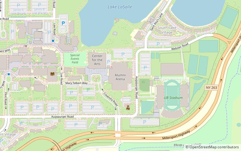 Alumni Arena location map