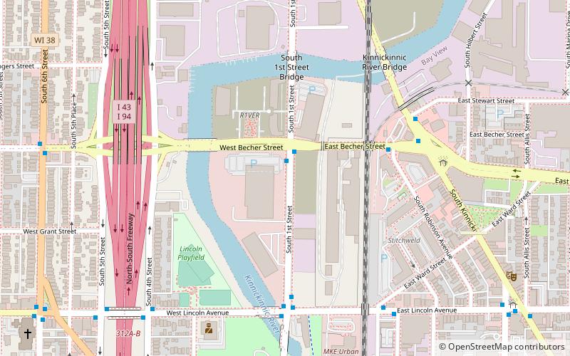 Milwaukee Fire Department High Pressure Pumping Station location map