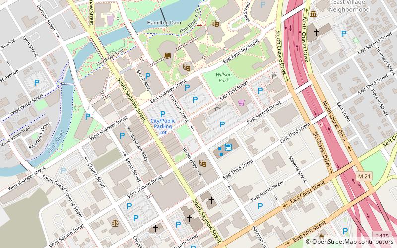 Flint Journal Building location map