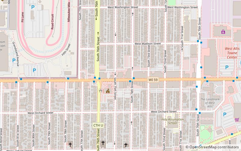 West Allis Post Office location map