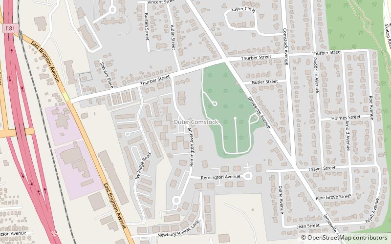 Outer Comstock location map