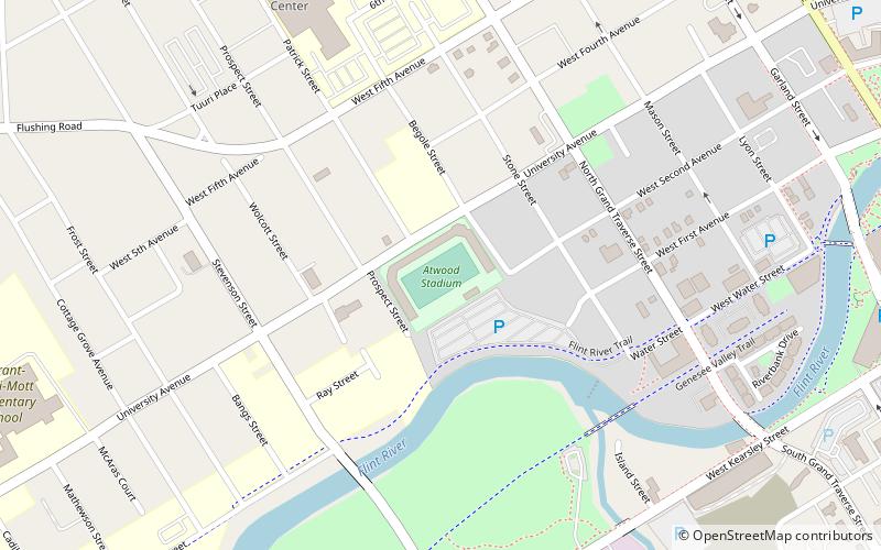 Atwood Stadium location map