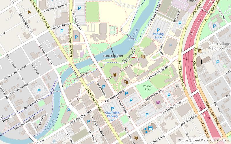 Frances Willson Thompson Library location map