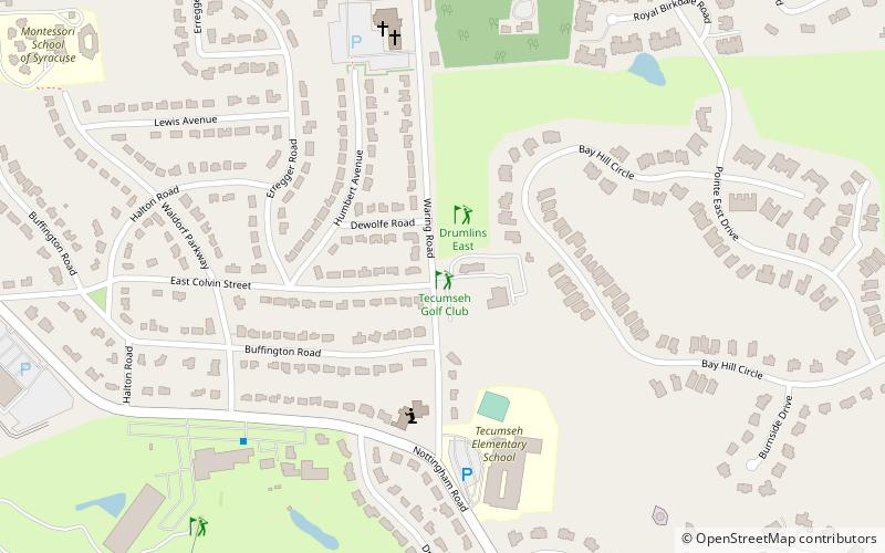 Tecumseh Golf Club location map