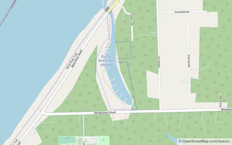 Big Six Mile Creek Marina location map