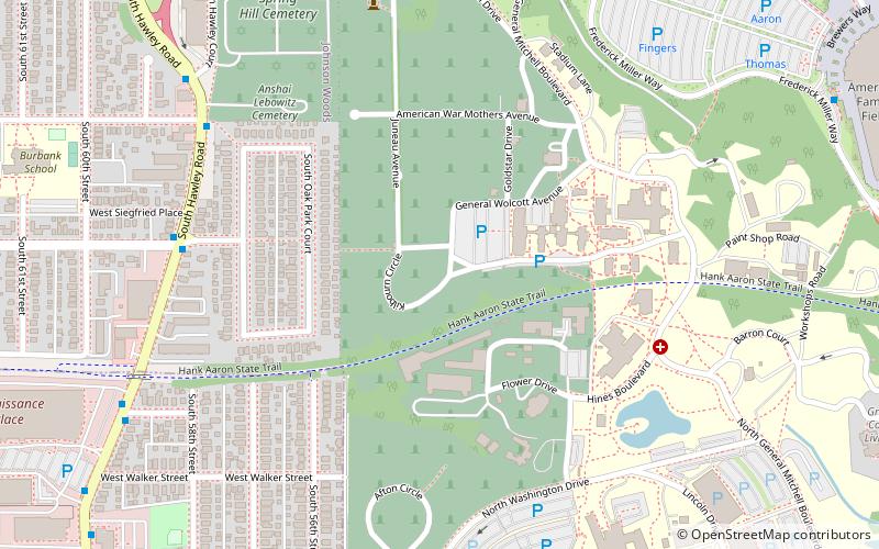 Wood National Cemetery location map