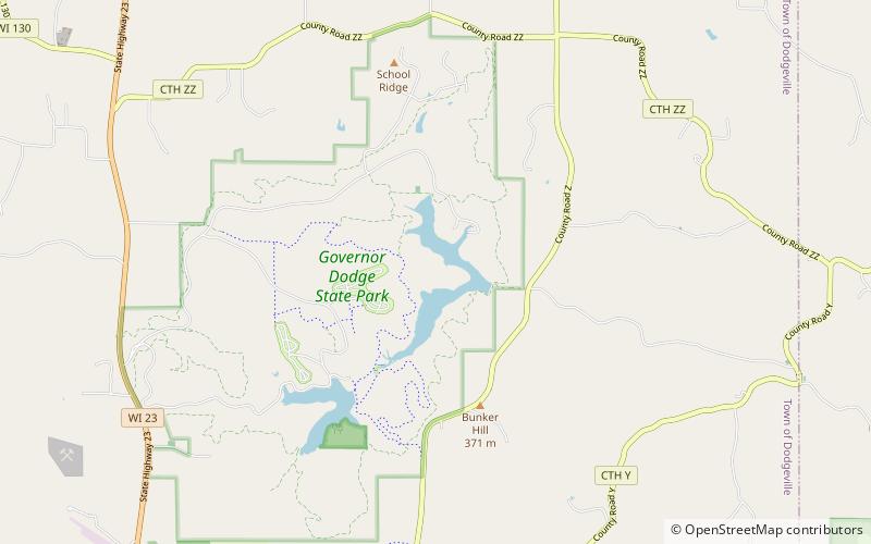 twin valley lake governor dodge state park location map