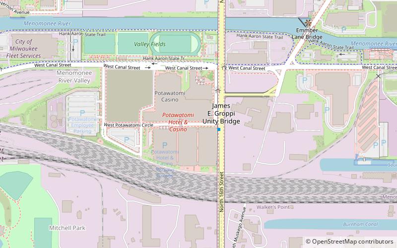 Potawatomi Hotel & Casino location map