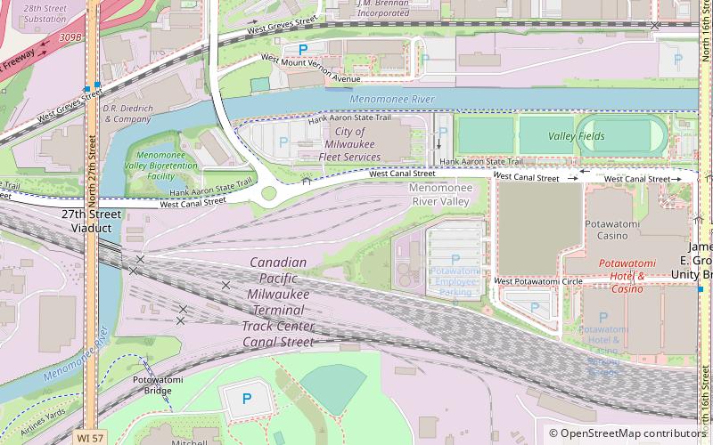 Menomonee Valley location map