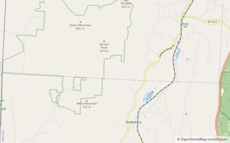 arlington state forest bosque nacional green mountain location map