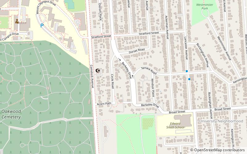 Berkeley Park Subdivision Historic District location map