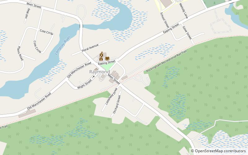 Raymond Historical Society location map