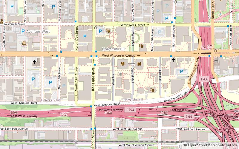 Chapelle Sainte-Jeanne-d'Arc de Milwaukee location map