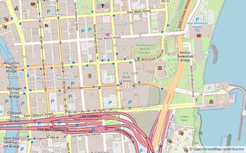 U.S. Bank Center location map