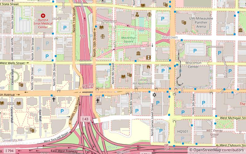 Milwaukee Public Library location map