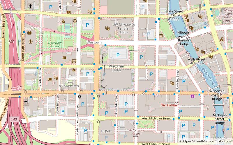 Wisconsin Center location map