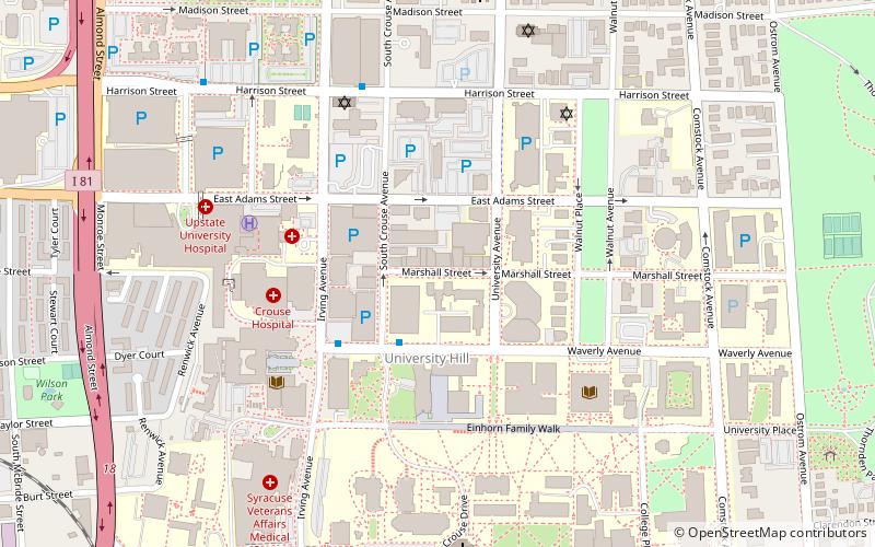 Marshall Street location map