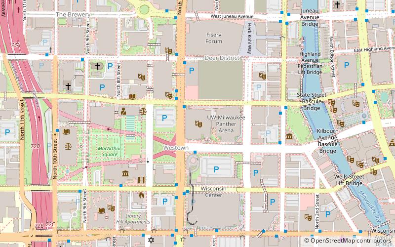 Miller High Life Theatre location map