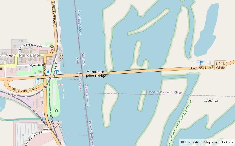 Marquette–Joliet Bridge location map