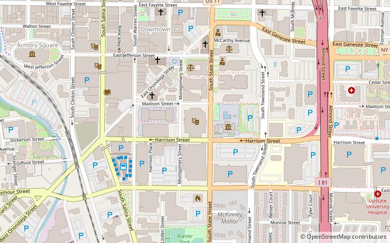 Upstate Medical University Arena at Onondaga County War Memorial location map