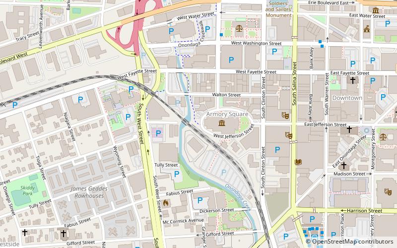 Onondaga Creekwalk location map