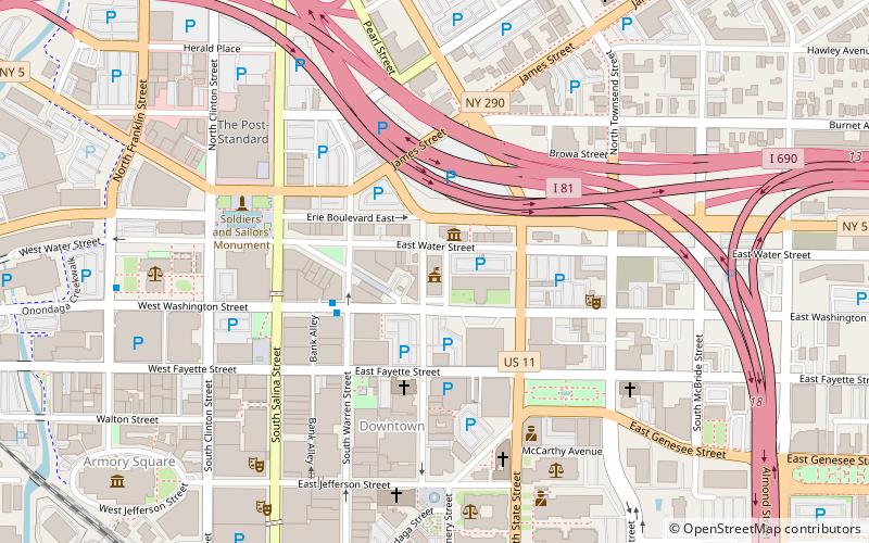 Syracuse City Hall location map