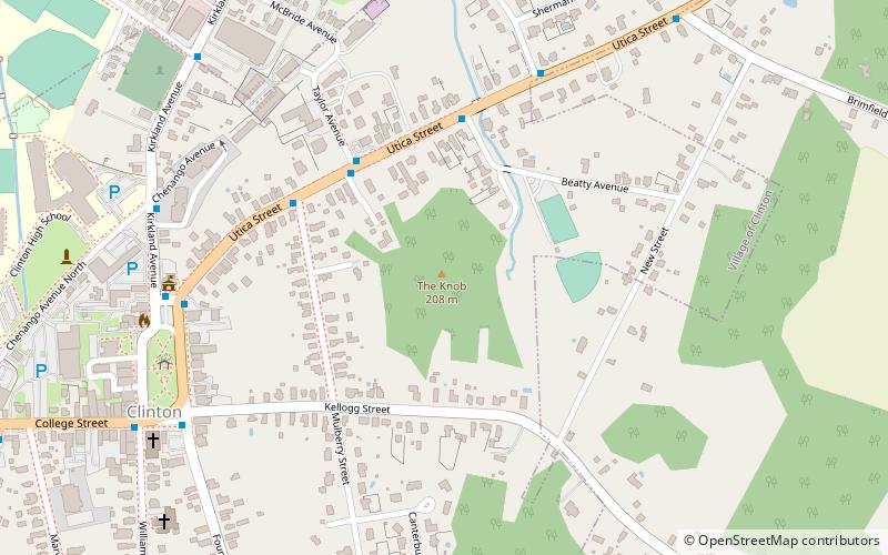 the knob clinton location map