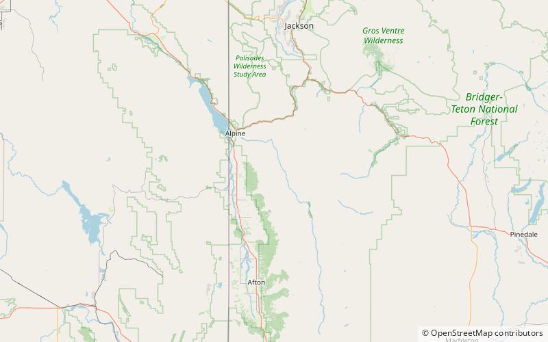 murphy lakes foret nationale de bridger teton location map