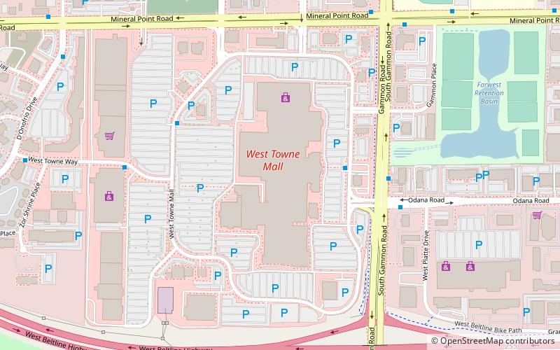 West Towne Mall location map