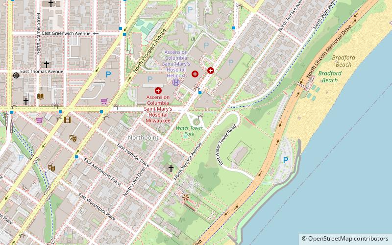 North Point Water Tower location map