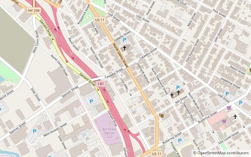 north salina street historic district syracuse location map