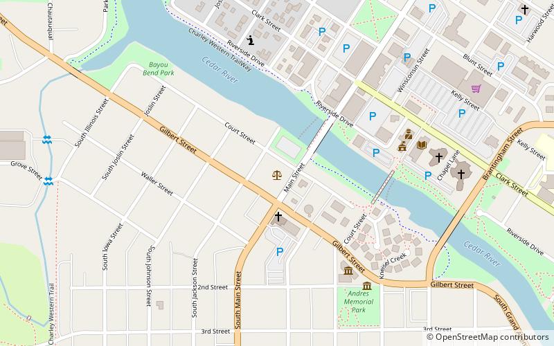 Floyd County Court House location map