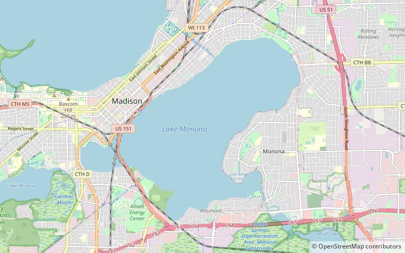 Lake Monona location map