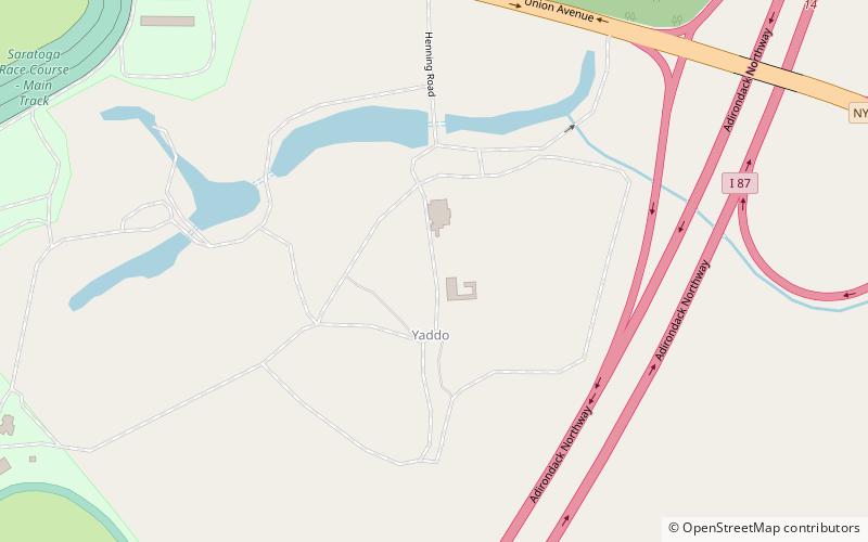 Yaddo location map