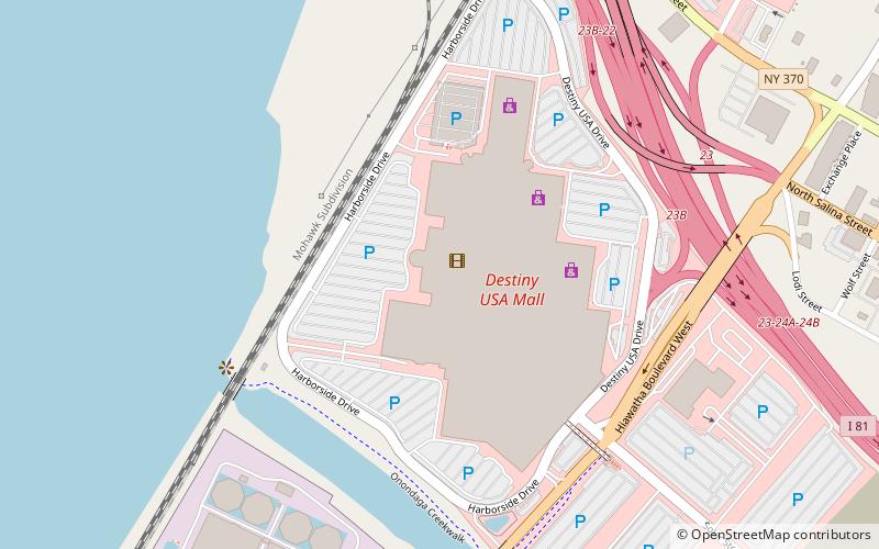 Destiny USA location map