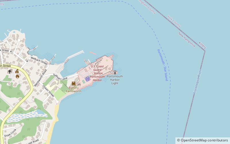Portsmouth Harbor Light location map