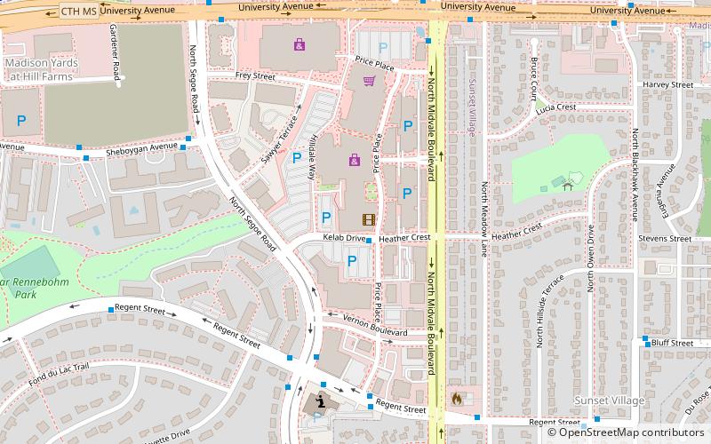 AMC Dine-In Madison 6 location map