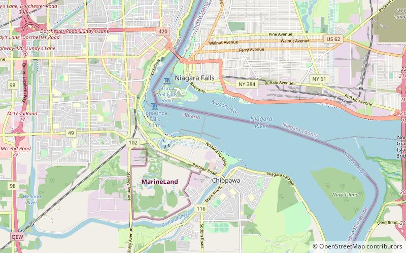 International Control Dam location map