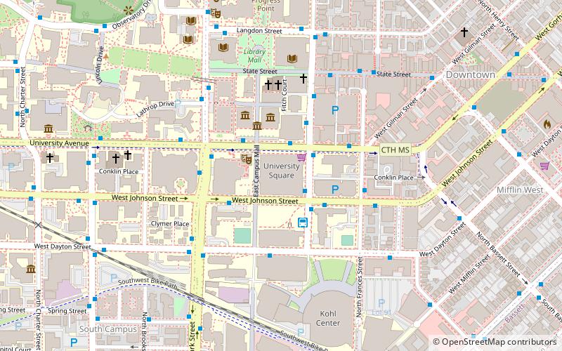 University Square location map